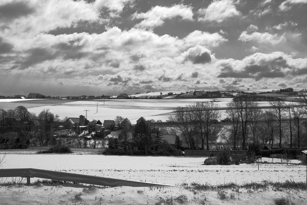 Winter in Rheinhessen nach Ostern in Kettenheim