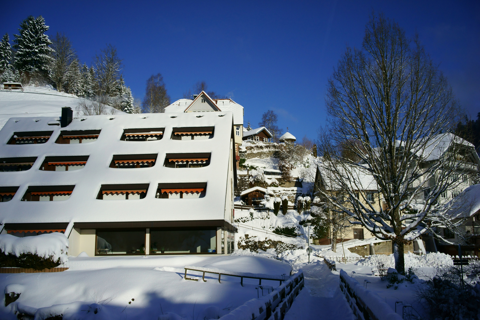 Winter in Schönmünzach (Murgtal, Nordschwarzwald)