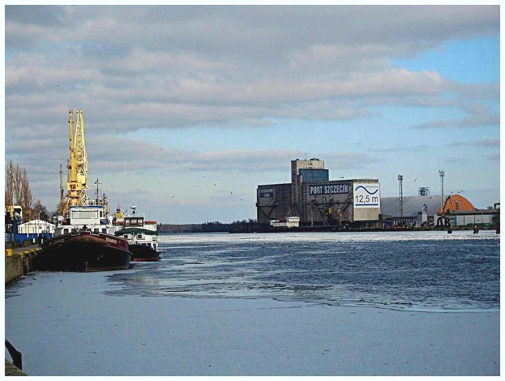 Winter in Stettin harbour