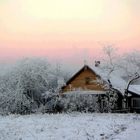 Winter in Vaiskunai, Litauen