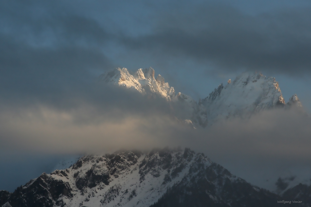 Winter Landschaft in den Dolomiten