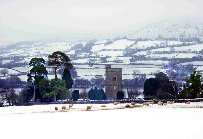 Winter, Llangasty, Brecon, Wales