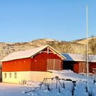 Winter morning in Norwegian countryside