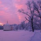 Winter morning Turkish bath