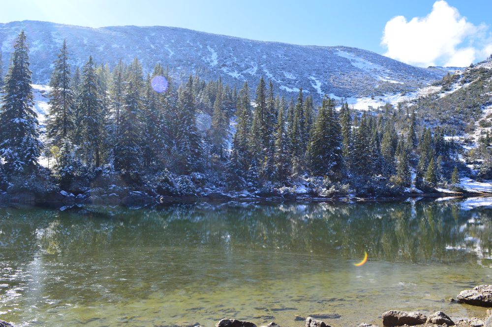 winter mountain lake