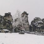 Winter Panorama Aufnahme Externsteine 