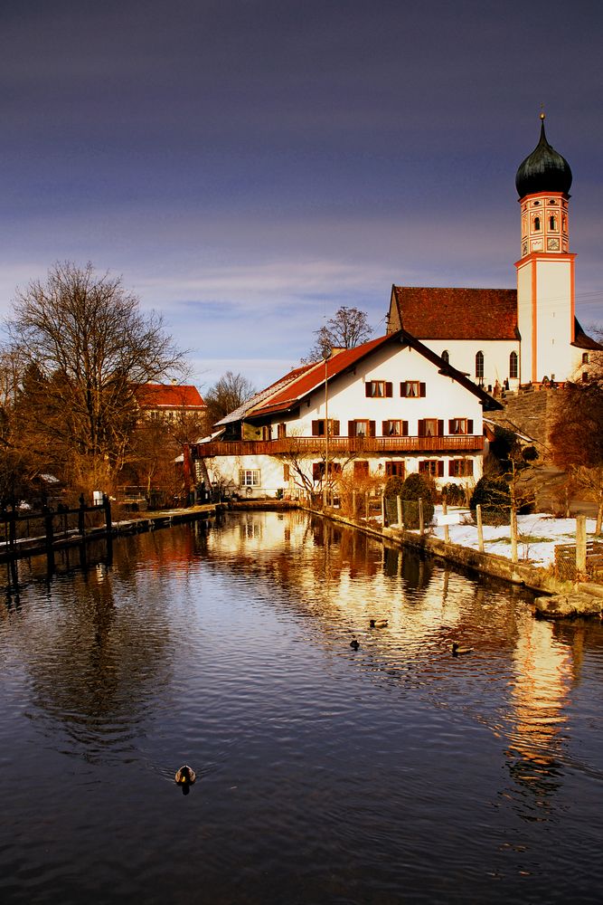 Winter Pond in Uffing