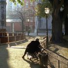 Winter scene in Amoreiras, Lisbon