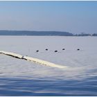 Winter-See-Landschft