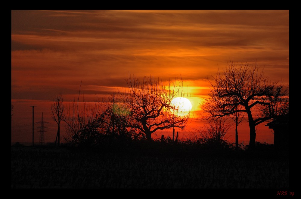 winter silhouettes