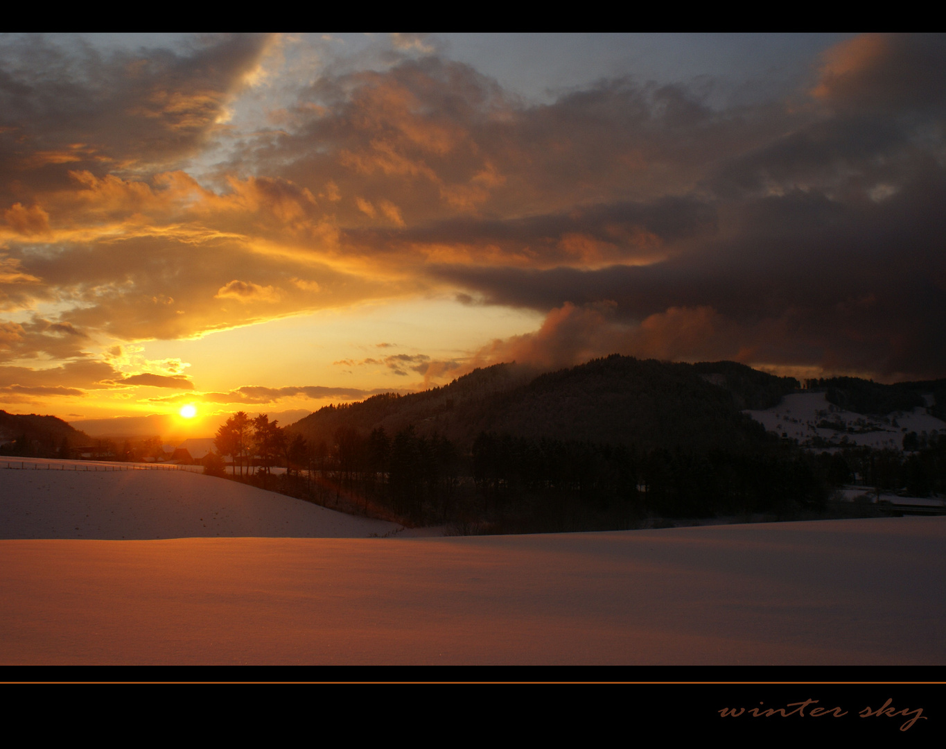 winter sky