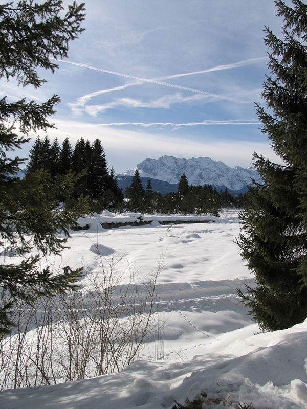 Winter, Sonne - Wallgau