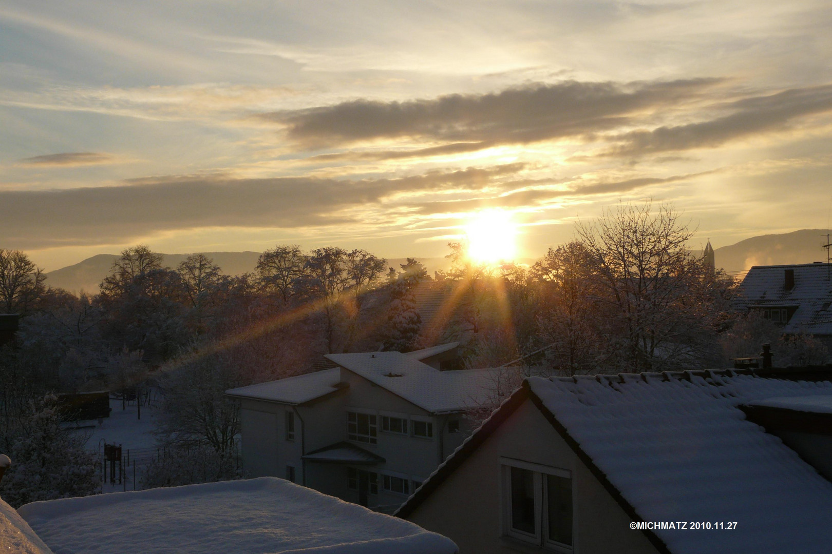 Winter Sonnenaufgang in KIrchheim 02