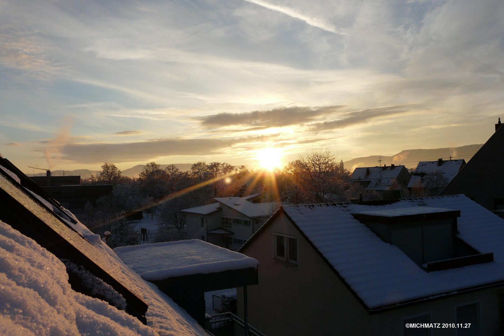 Winter Sonnenaufgang in KIrchheim 03