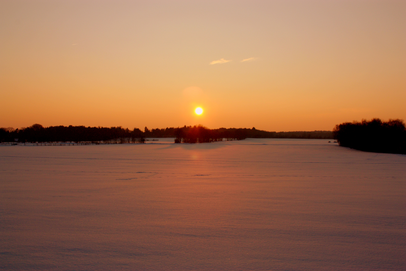 Winter Sonnenuntergang