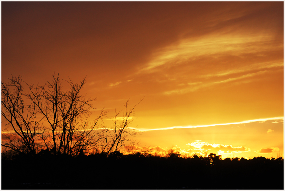 Winter Sonnenuntergang