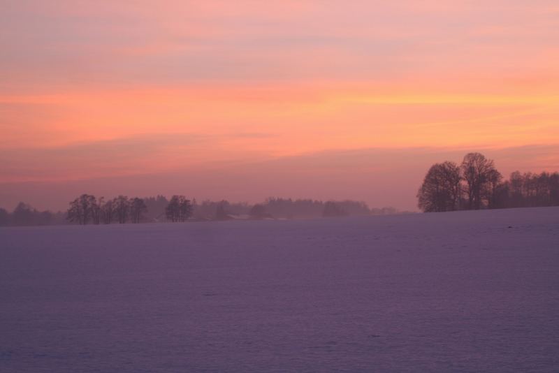 Winter-Sonnenuntergang