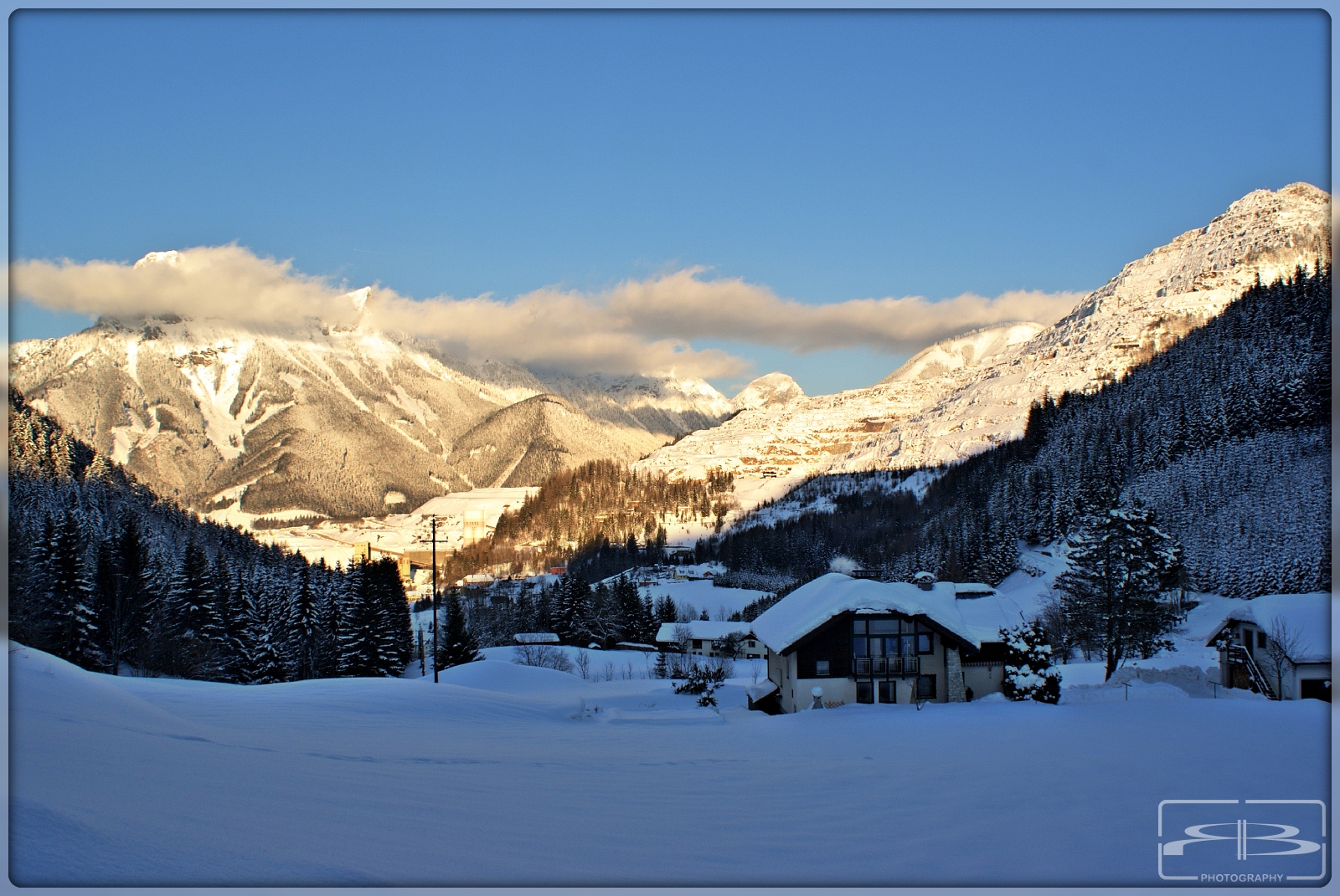 Winter Sonnenuntergang