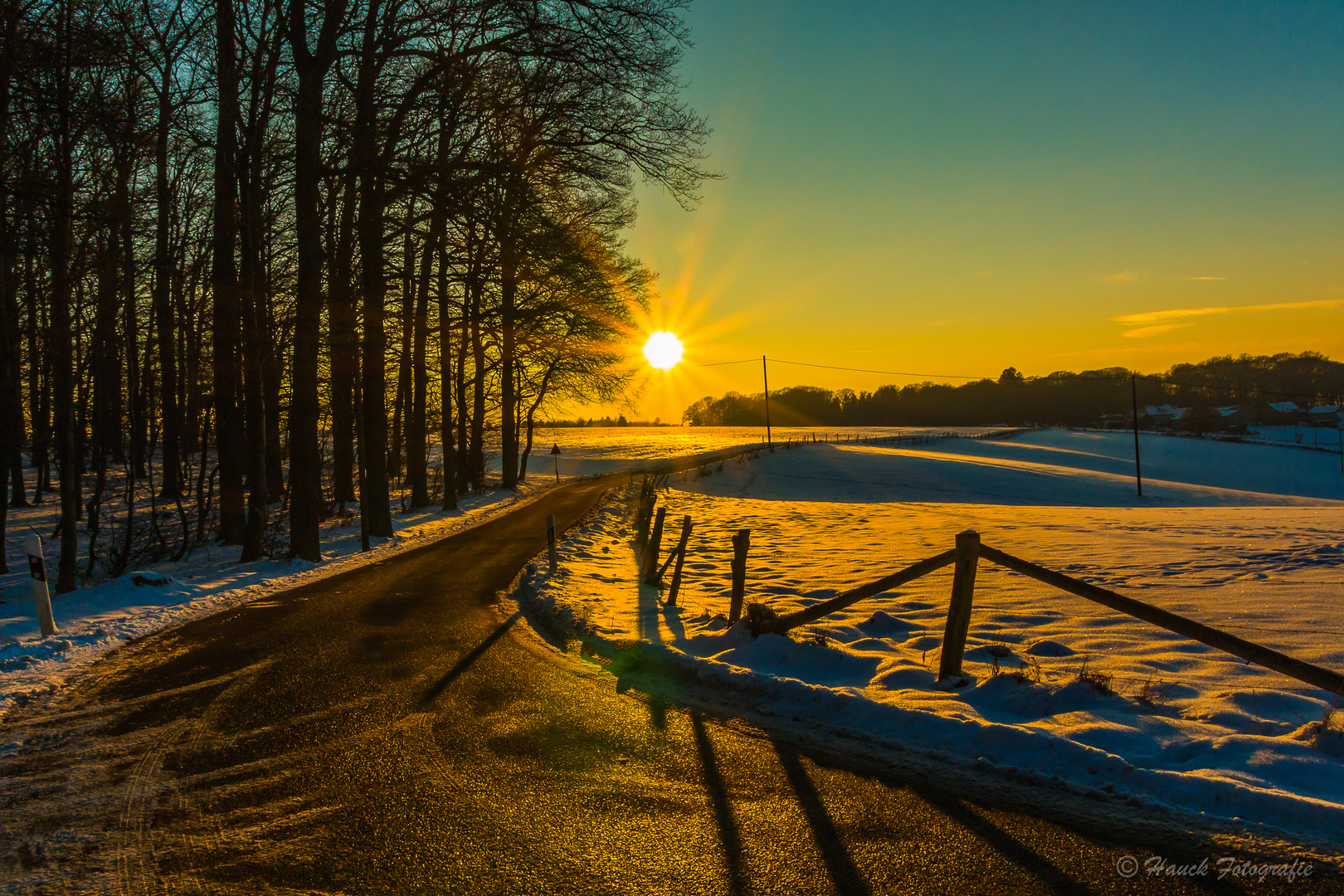 Winter-Sonnenuntergang