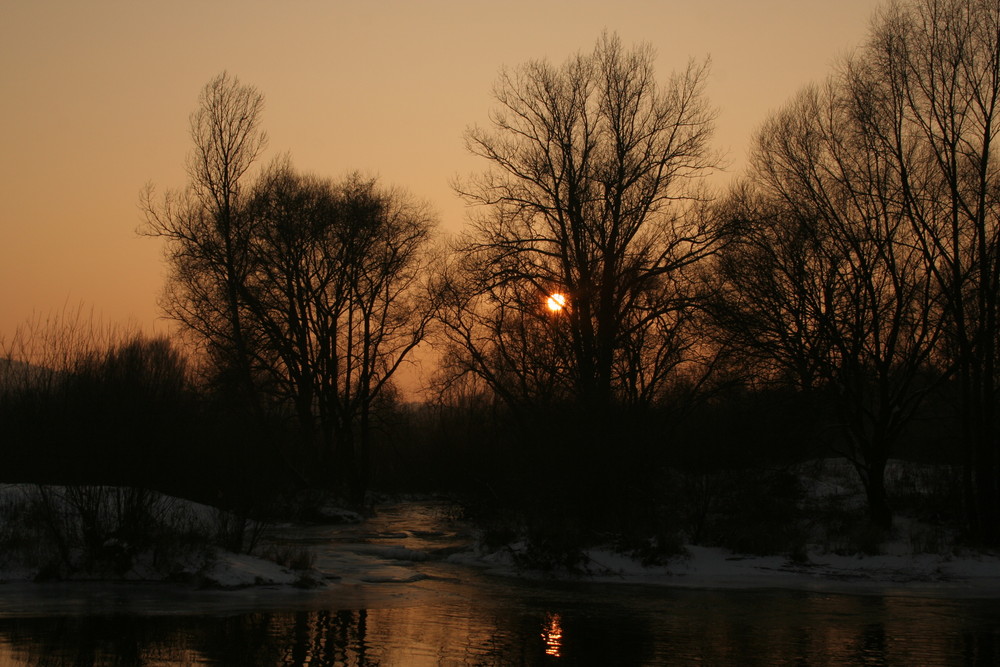 Winter-Sonnenuntergang