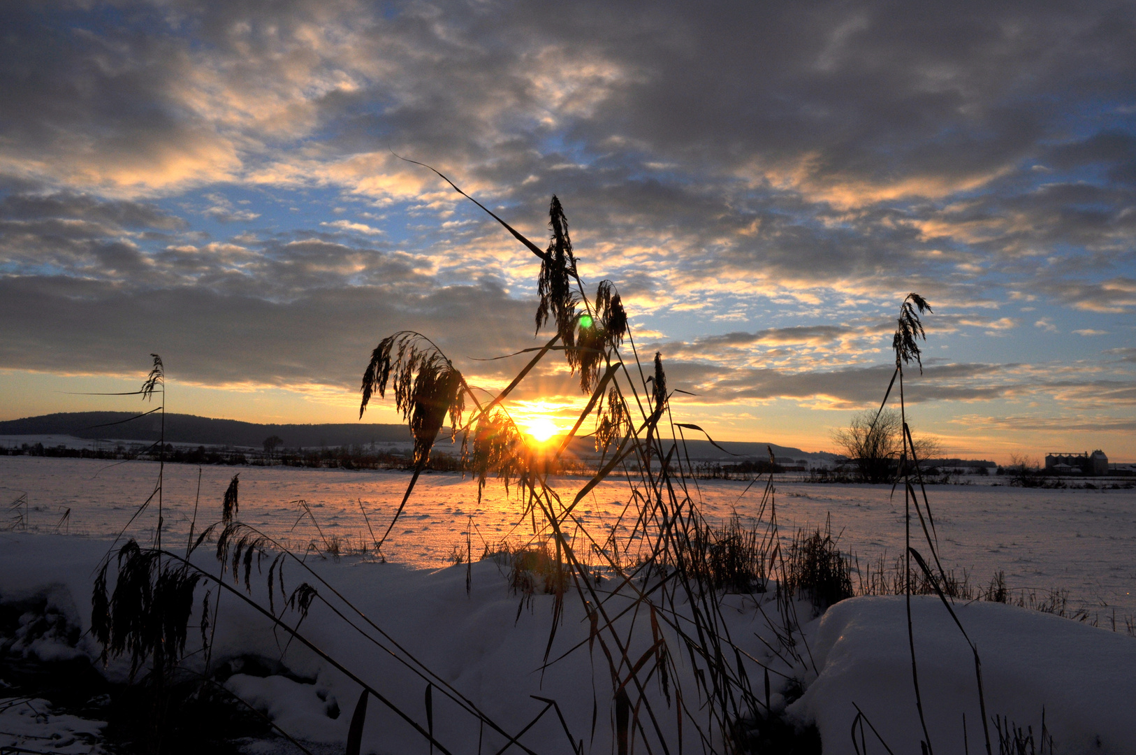 Winter Sonnenuntergang