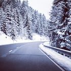 Winter Straße im Schwarzwald