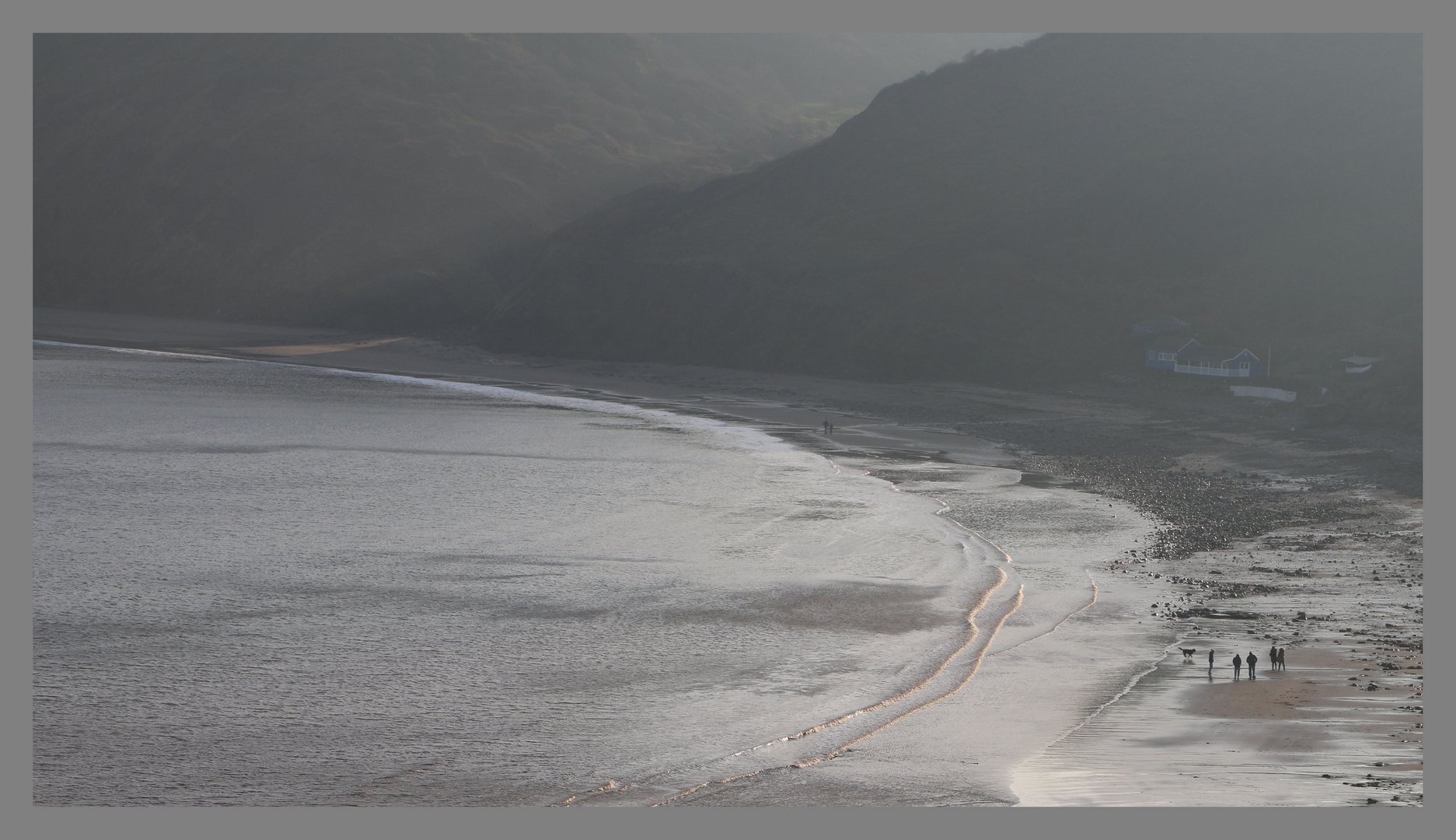 winter sunlight runswick bay