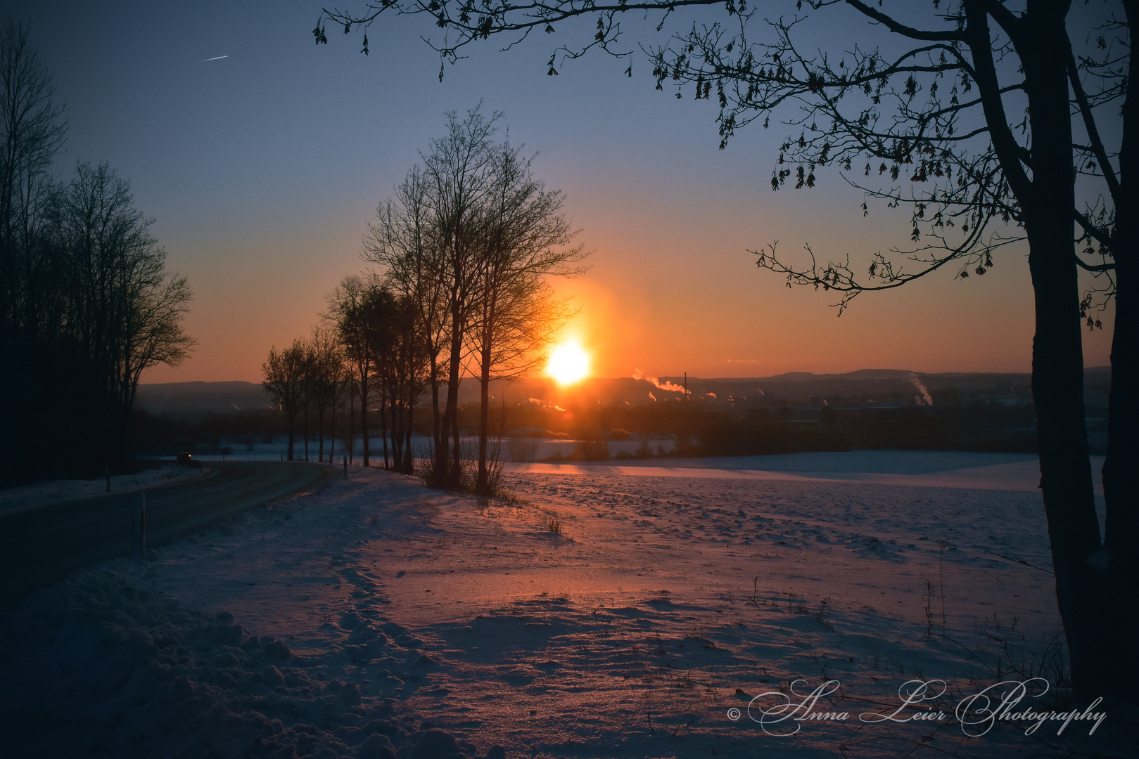 Winter sunset