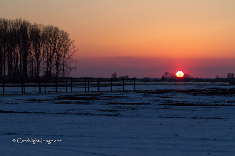 Winter sunset