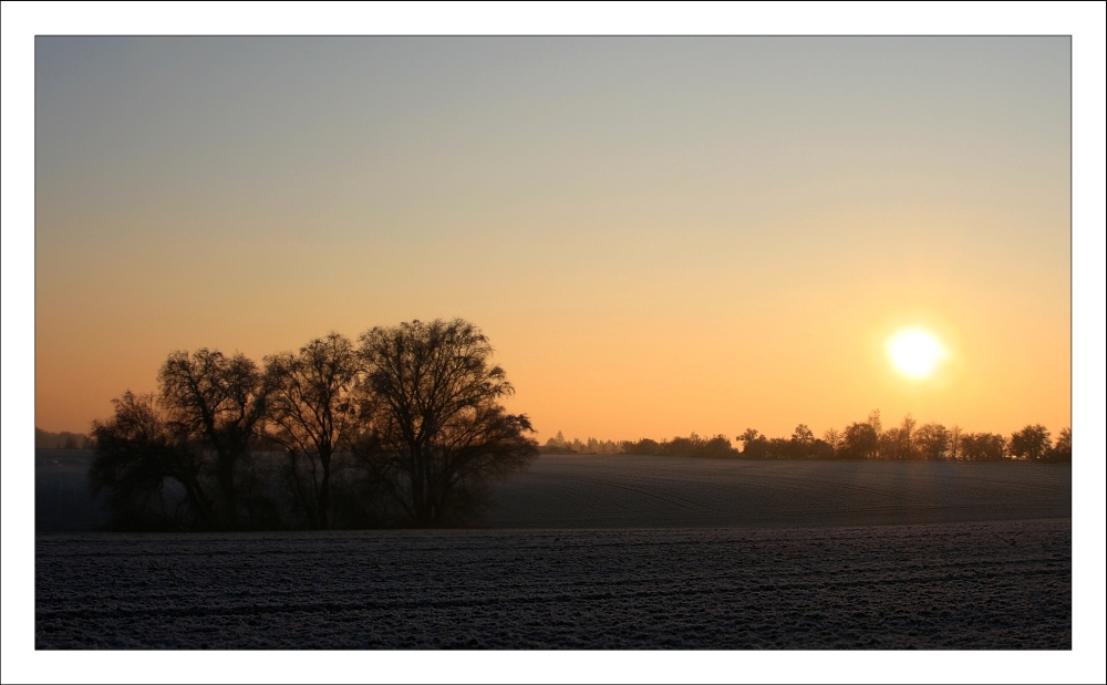 * Winter sunset *