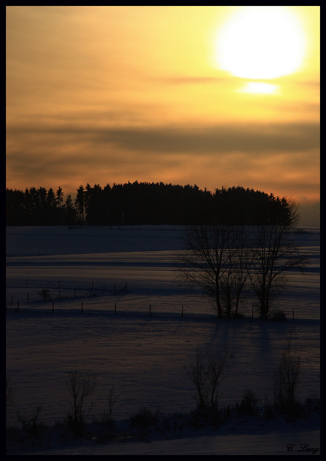 Winter sunset