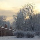 Winter-Traum der alten Park ...