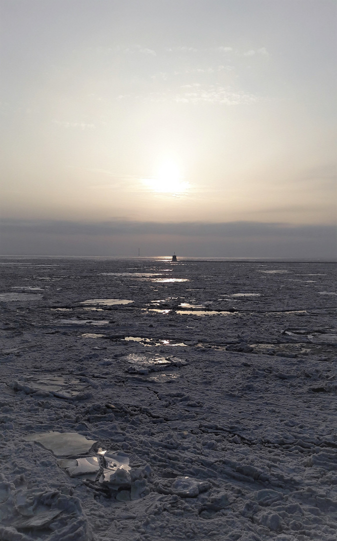 Winter über der Nordsee