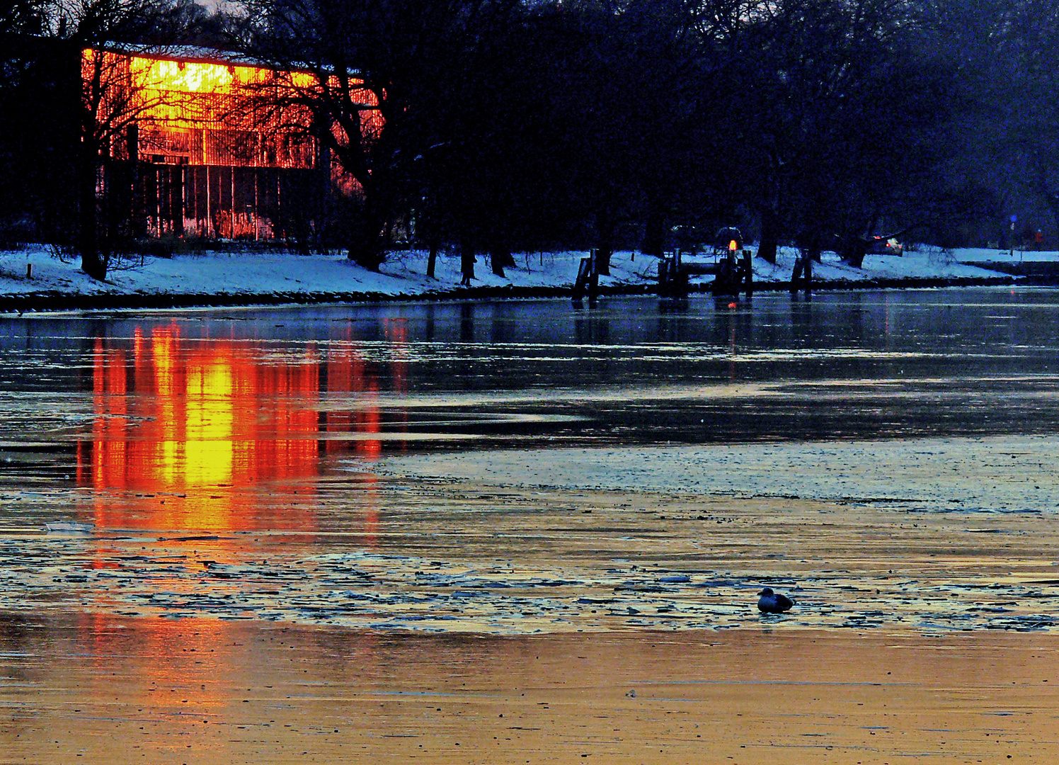 Winter- und Eisspiegelungen