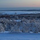 Winter vom Feinsten und ein Blick zu den Tissaer Wänden und dem großen Zschirnstein...