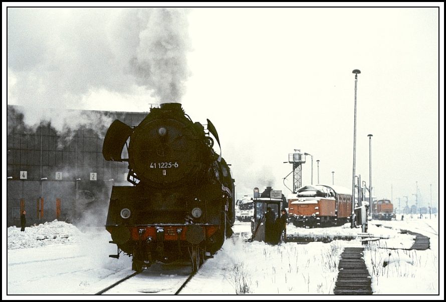 Winter vor 24 Jahren im Bw Saalfeld