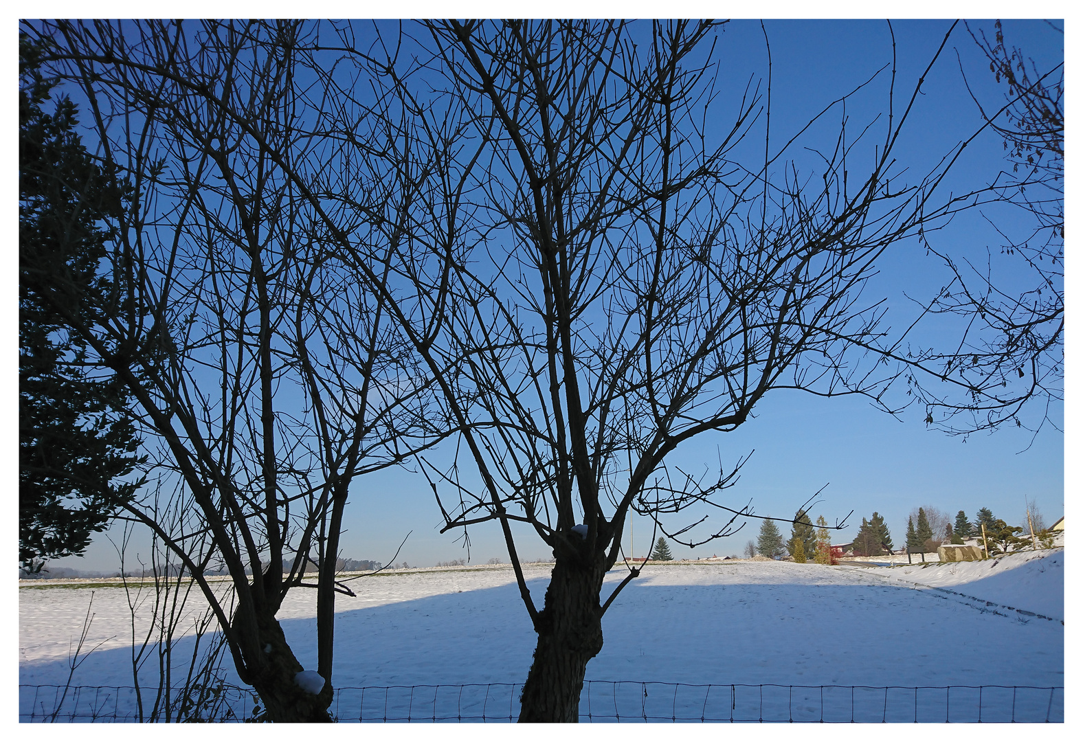 Winter vor der Haustüre