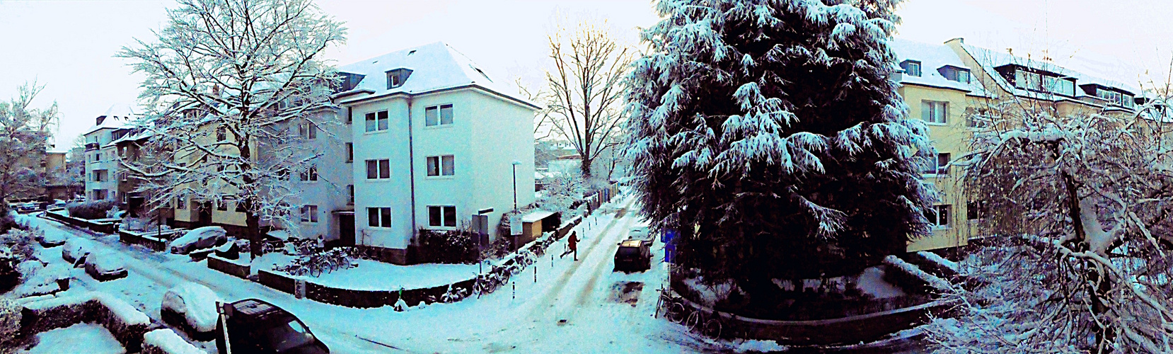 Winter vor meiner Wohnung