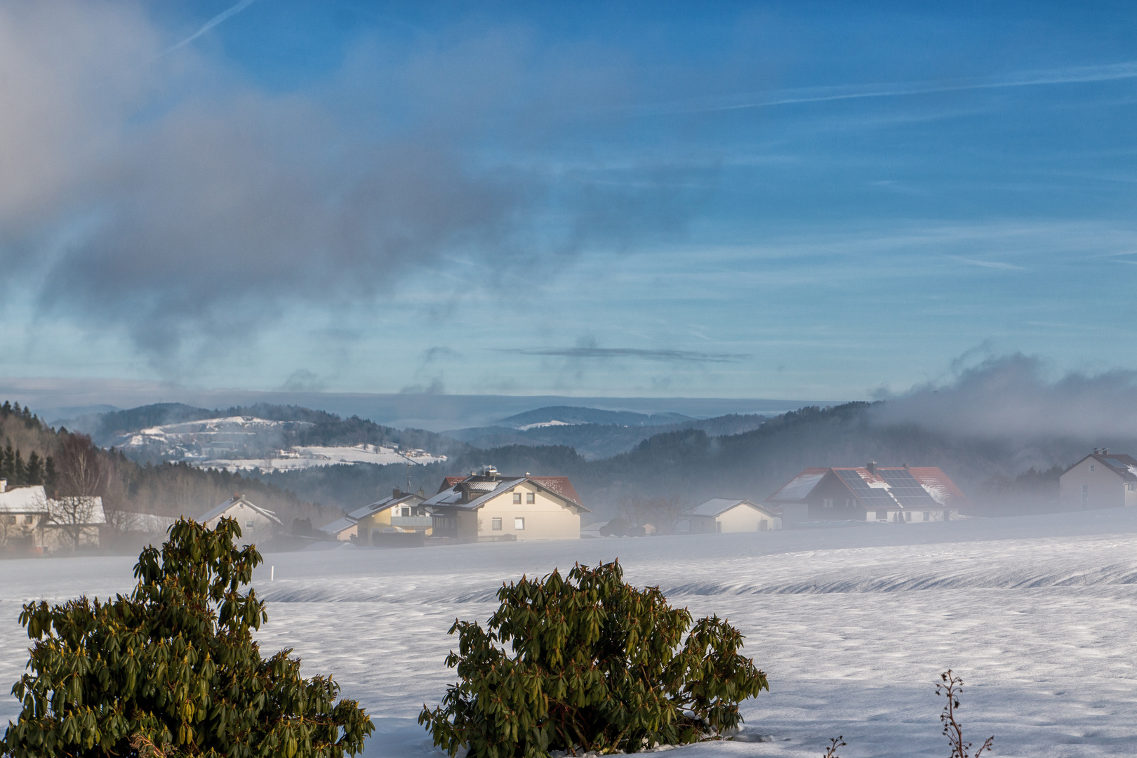 Winter vorm Haus