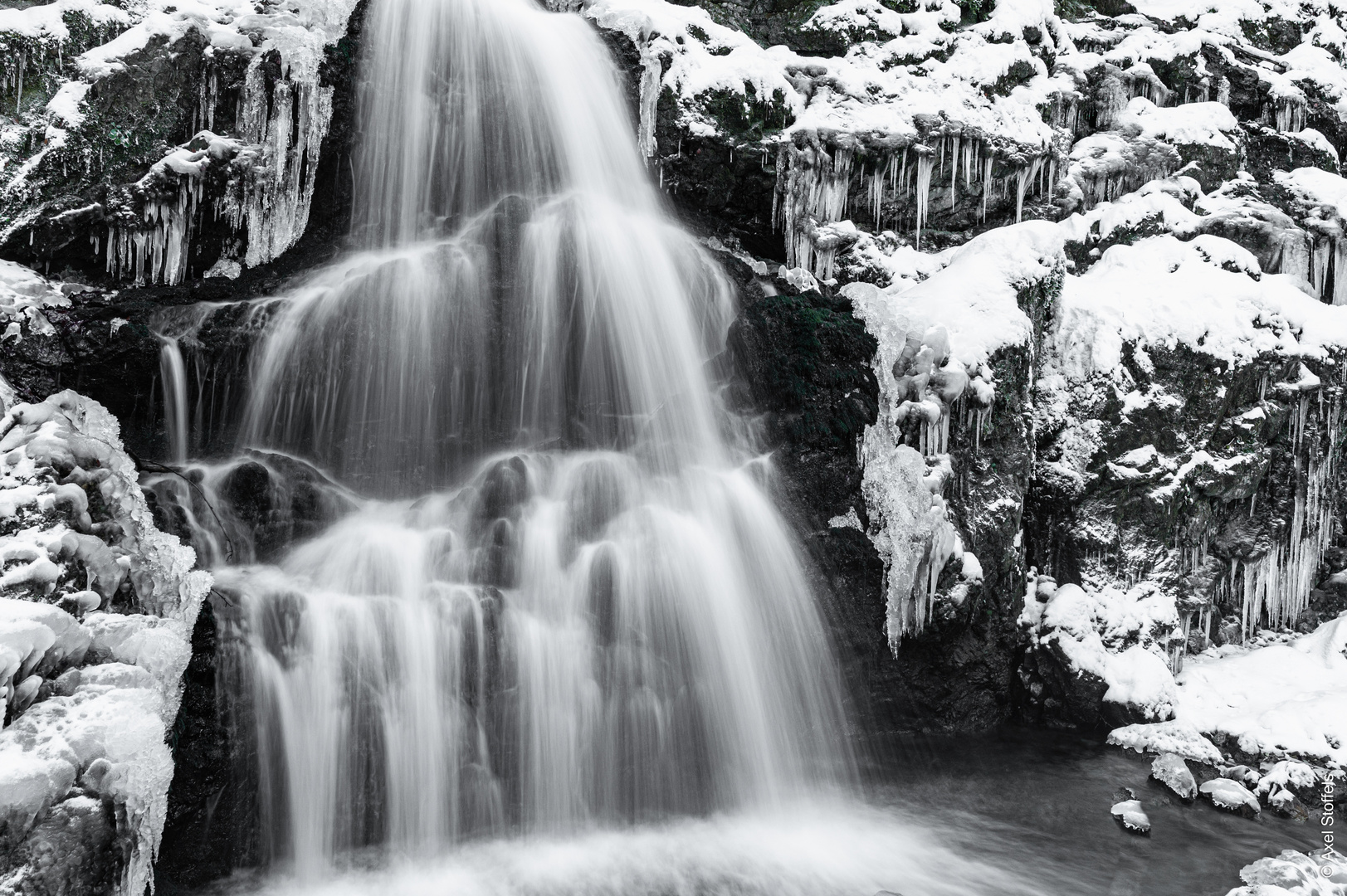 Winter Wasserfall