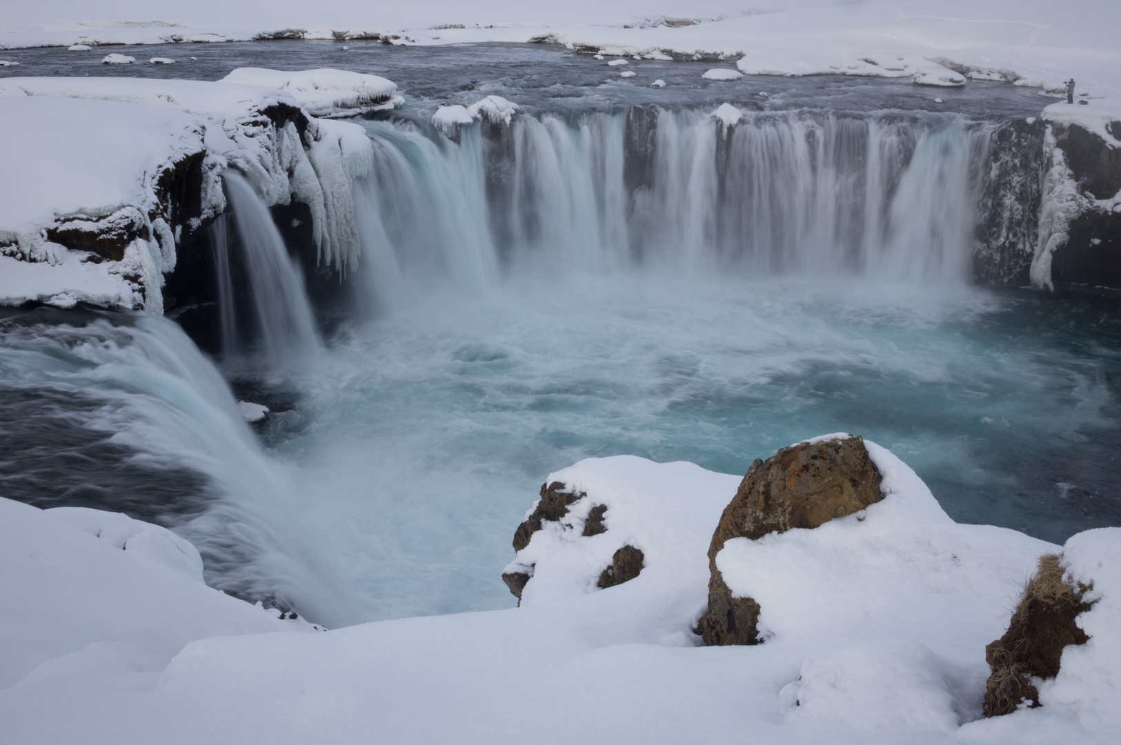 Winter-Wasserfall