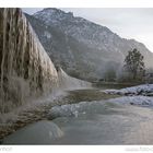 Winter-Wasserfall in Bad Reichenhall