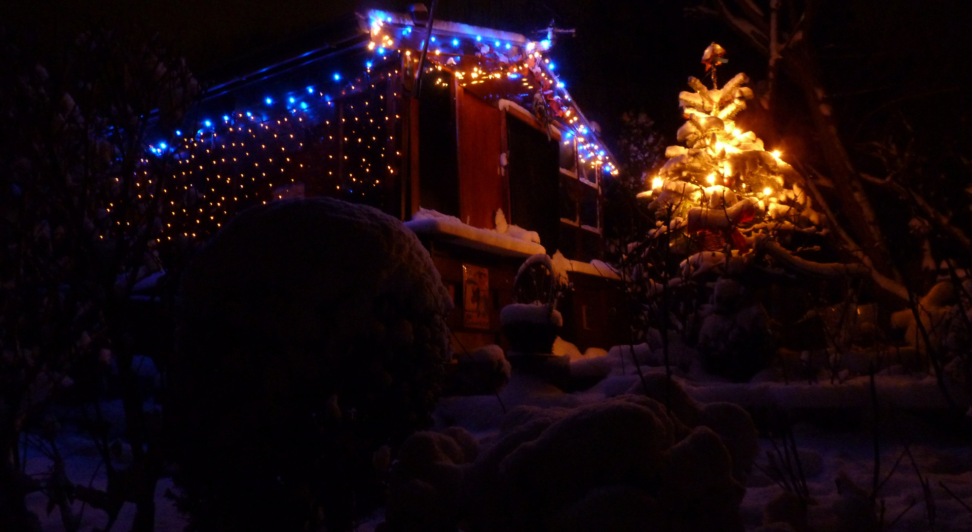 Winter-Weihnachts-Hütte