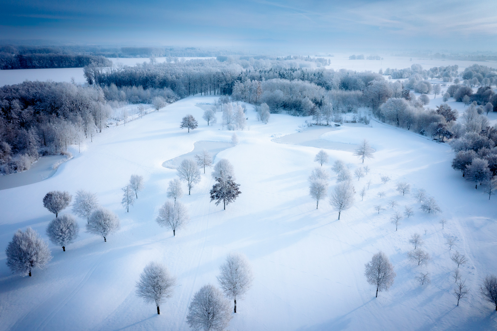 Winter-Weihnachtslandschaft