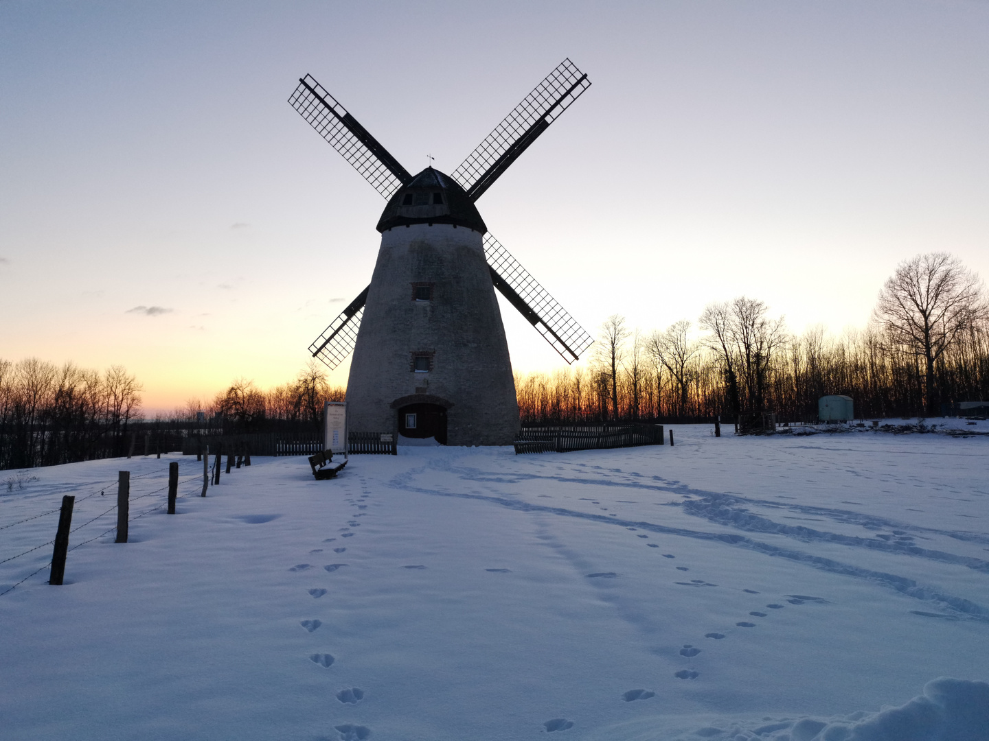 Winter Windmühle 