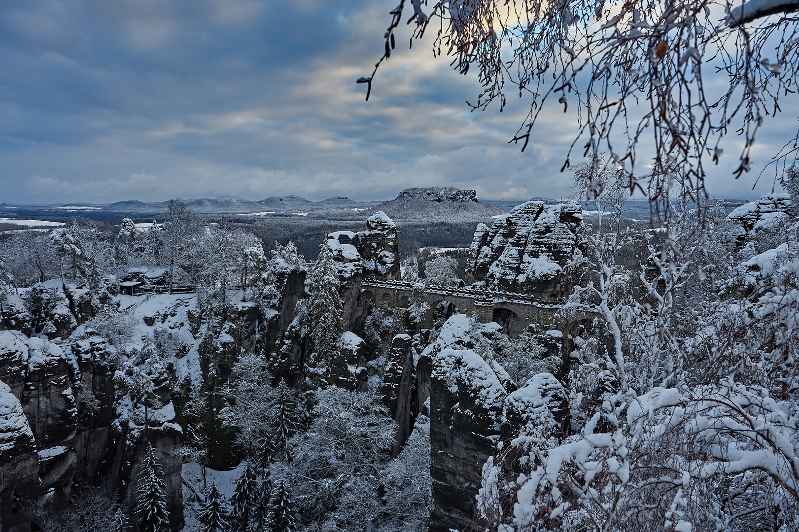 Winter Wonderland an der Basteibrücke