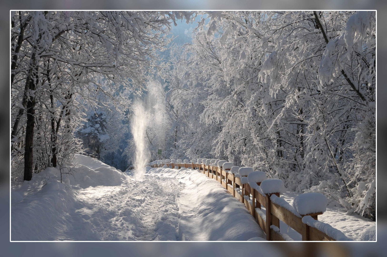 Winter - Wunderland - St. Johann im Pongau Kraftwerk mittlere Salzach