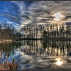 ... Winter-Zauber-Wolken-Teich ...