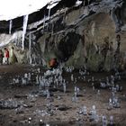 Winter zaubert Stalagmiten aus Eis