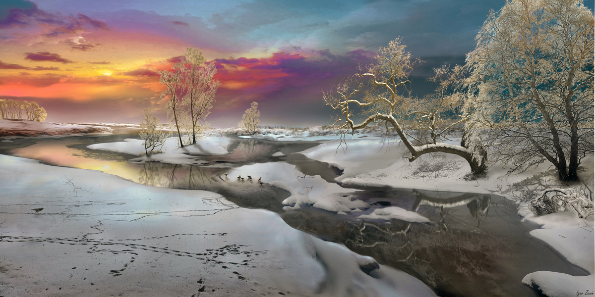 Winterabend Foto Bild Landschaft Winterabend Winter Abend Bilder Auf Fotocommunity